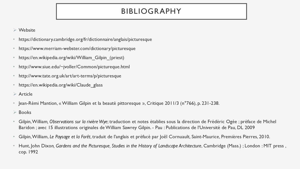 William GILPIN AND THE PICTURESQUE - ppt download